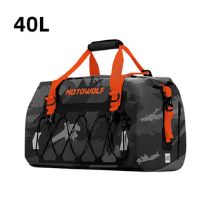 Sac de selle arrière noir étanche pour moto - vue 13