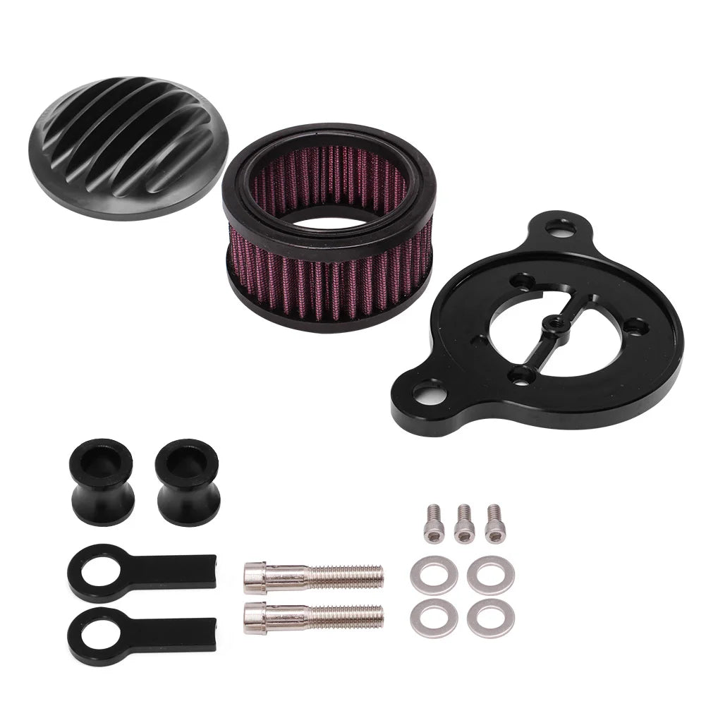 Kit filtre à air à ailettes noir pour Harley Sportster - vue 3