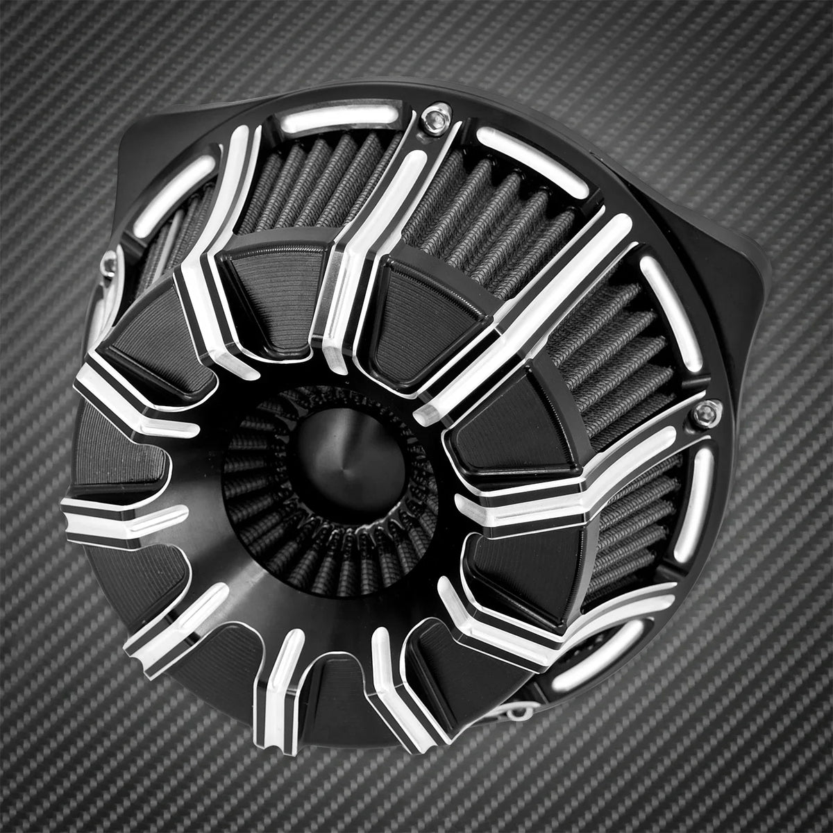 Filtre à Air CNC à Boîtier Ouvert - Harley-Davidson Sportster, Dyna, Softail, Touring – photo 3/10