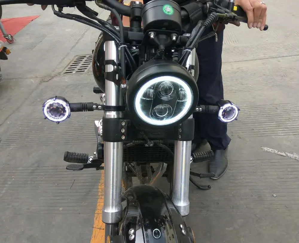 Phare LED 5,75 pouces pour Harley Sportster Iron 883 - vue 5