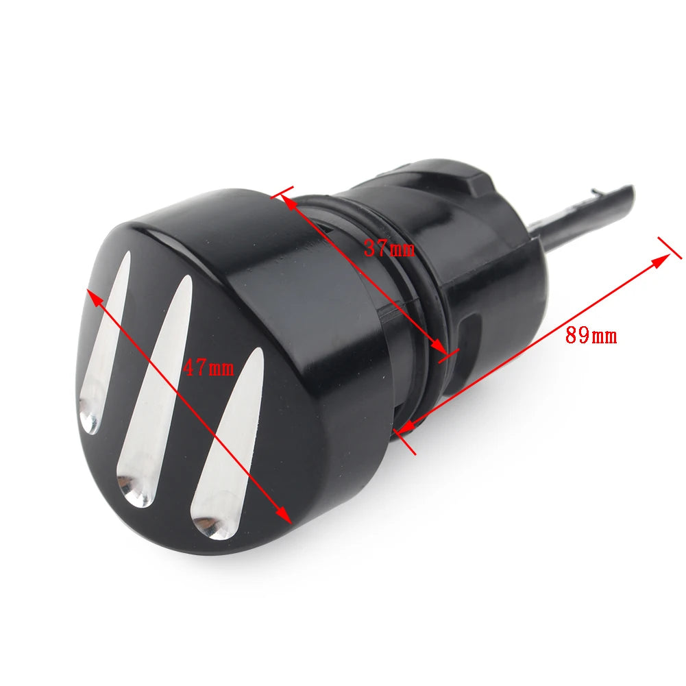 Bouchon-jauge à huile chromé pour Harley Sportster XL883 - vue 3