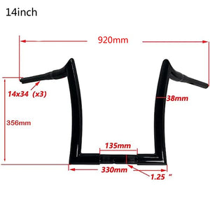 Guidon ape hanger pour Harley Road Glide - vue 3