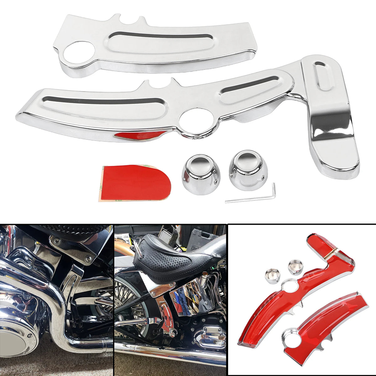 Cache de Garde-boue Arrière pour Selle Solo (Fender Bib) - Harley-Davidson Touring 2008 et plus – photo 1/6
