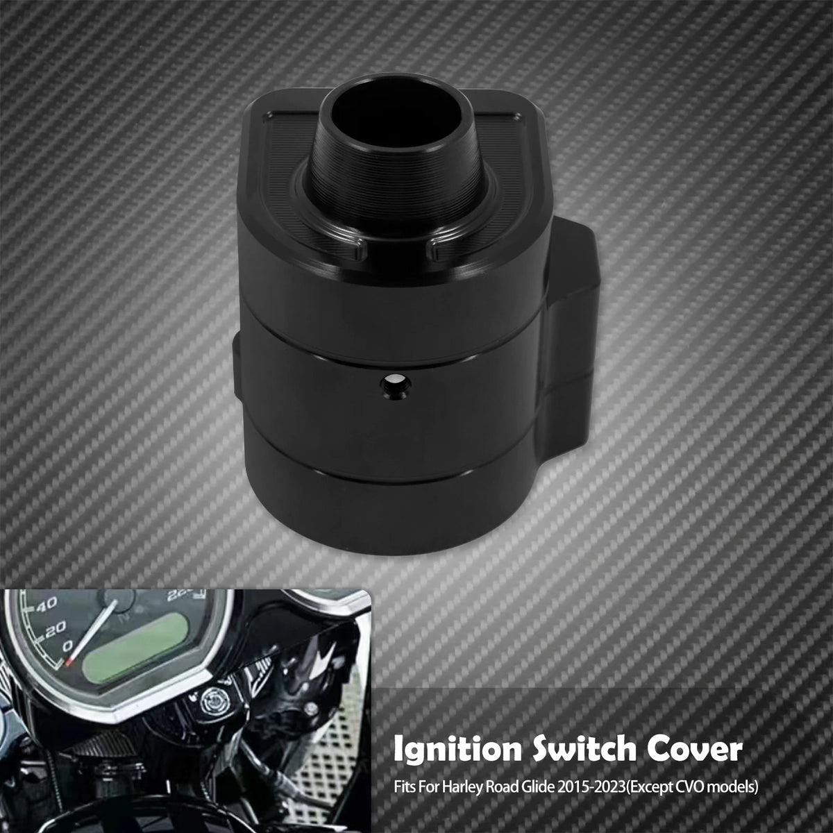 Kit de té supérieur de fourche (top triple tree) + cache contacteur d'allumage pour Harley-Davidson Touring Road Glide 2015-2023 – photo 9/9