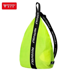 Sac à dos porte-casque vert armée pour moto - vue 8