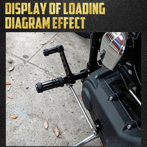 Kit commandes avancées en aluminium massif pour Harley-Davidson Dyna Street Bob 2006-2017, Fat Bob, Super Glide 00-15, Low Rider – photo 3/8