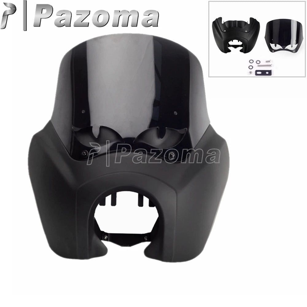 Carénage de phare avec pare-brise pour moto Harley Softail - vue 7
