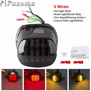 Feu arrière LED fumé pour Harley Sportster Dyna Softail Touring - vue 7