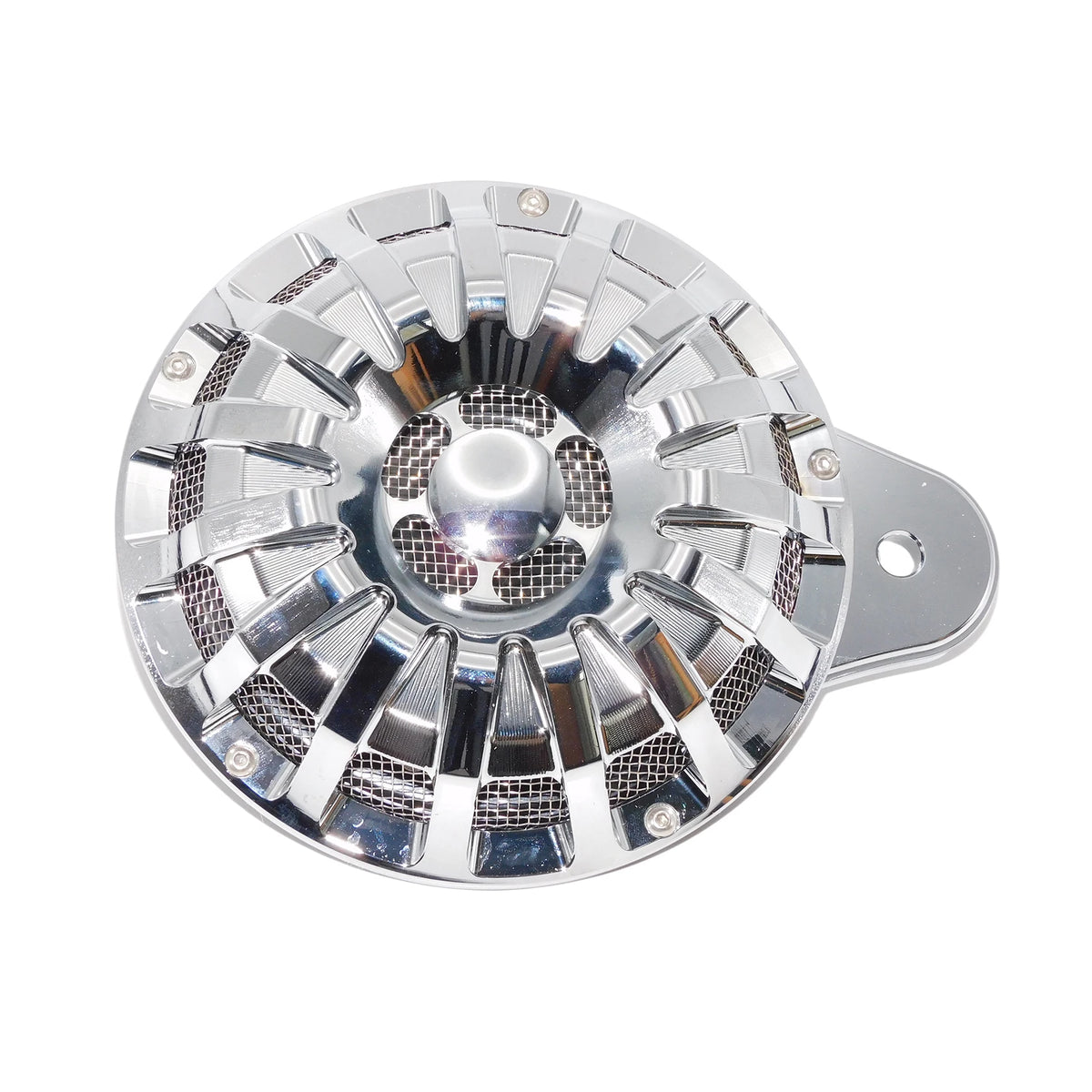 Cache de klaxon CNC noir et chrome pour Harley-Davidson Big Twin, Electra Glide et Sportster XL883 - vue 16