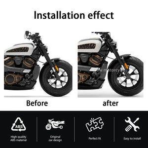 Extension de garde-boue noir pour Harley-Davidson Sportster S - vue 2