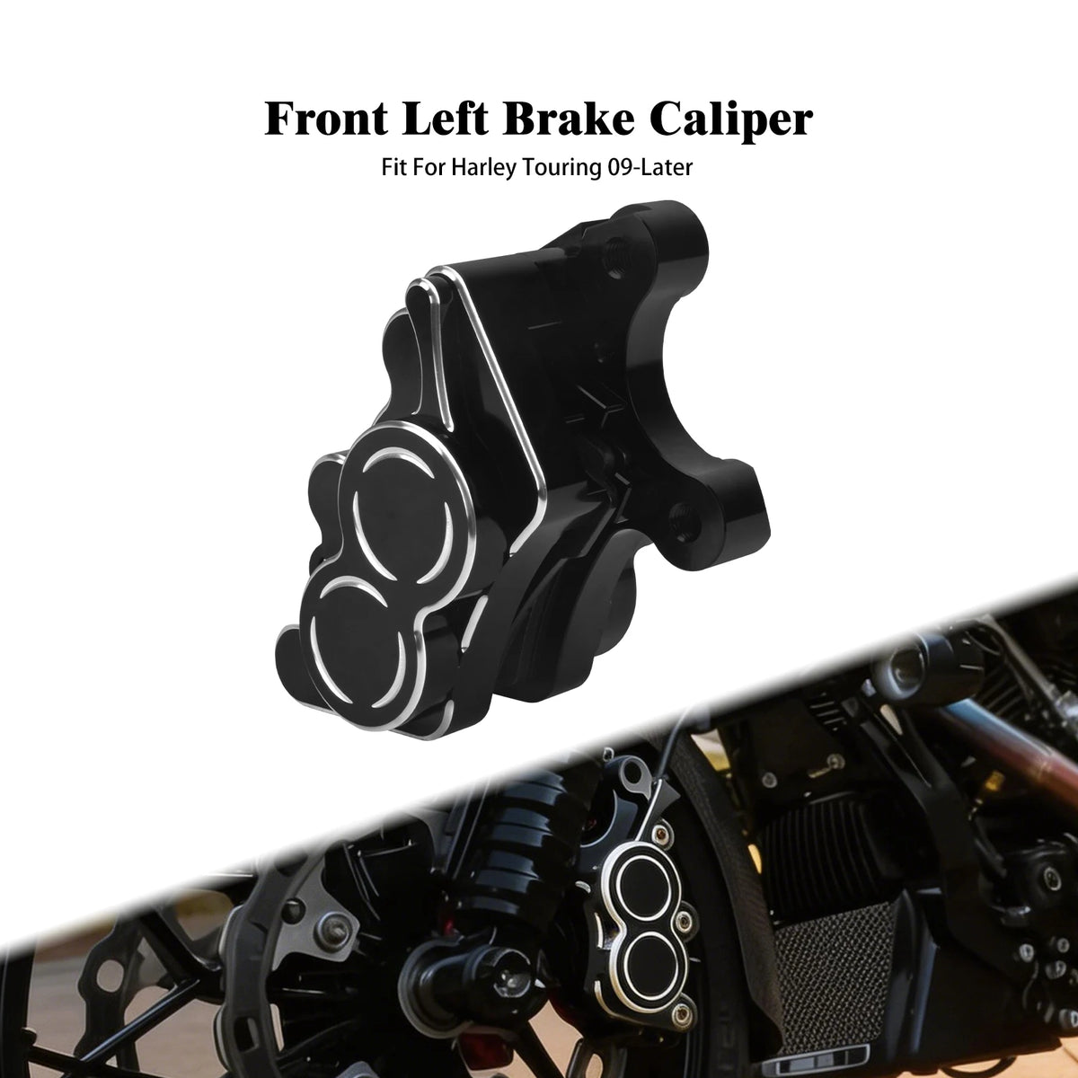 Kit Étriers de Frein Avant Gauche/Droite en Aluminium - Harley-Davidson Touring 2009 et plus récent – photo 8/8