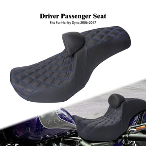 Selle biplace avec dossier pour Harley-Davidson Dyna - vue 7