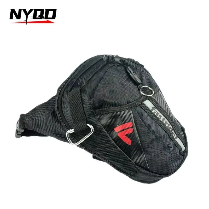Sac de cuisse moto noir - vue de face - vue 6