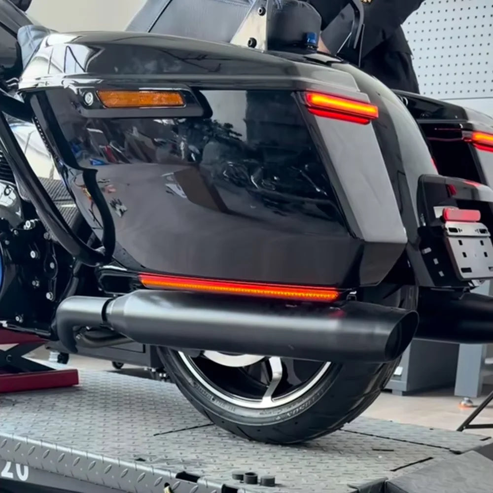 Kit de feux LED de sacoche avec clignotants pour Harley-Davidson Street Glide, Road Glide