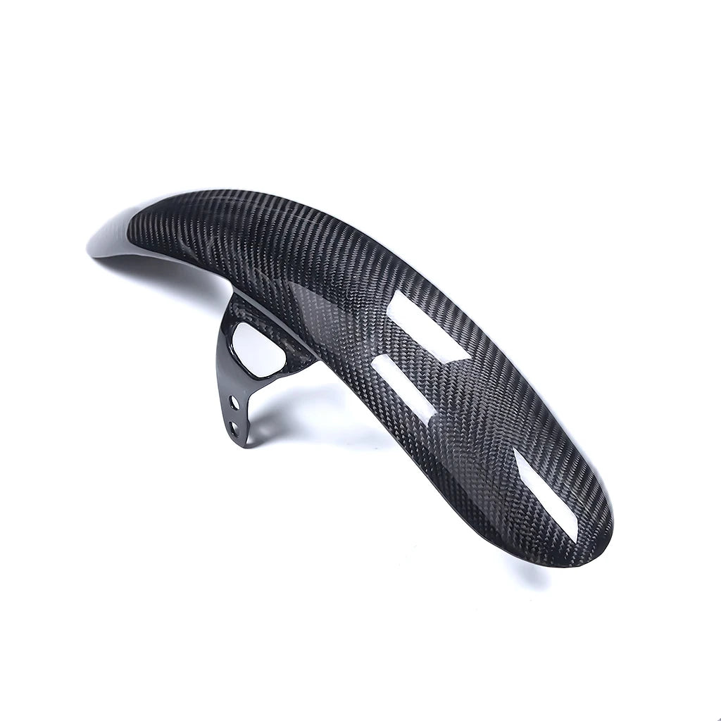 Cache de garde-boue avant en fibre de carbone pour Harley-Davidson Dyna - vue 4