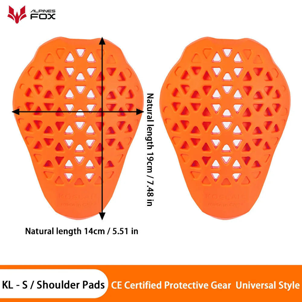 Protection dorsale moto orange certifiée CE - vue - vue 11
