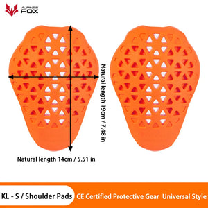 Protection dorsale moto orange certifiée CE - vue - vue 11