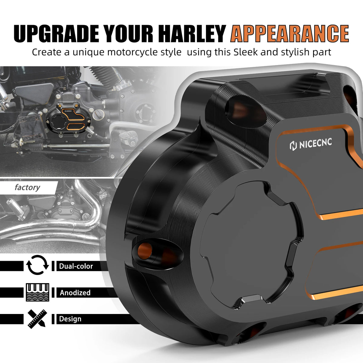Cache Latéral de Boîte de Vitesses CNC pour Harley Dyna 2006-2017 – photo 2/9