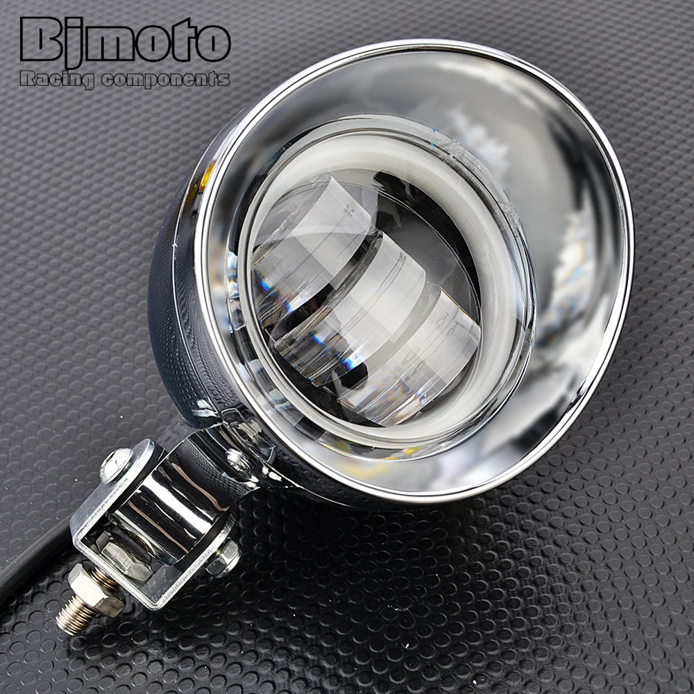 Phare additionnel LED chromé pour Harley Sportster - vue 3