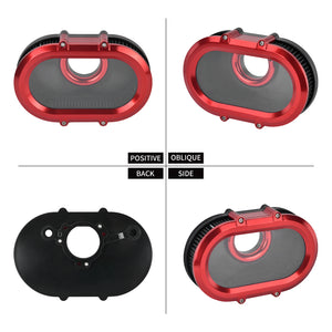 Filtre à air avec anneaux décoratifs interchangeables pour Harley-Davidson - vue 3