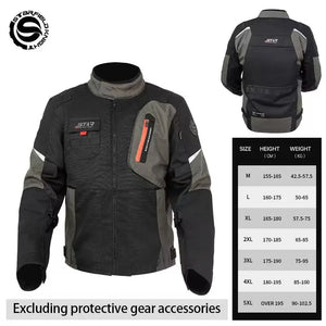 Blouson moto respirant avec doublure amovible chaude - vue 8