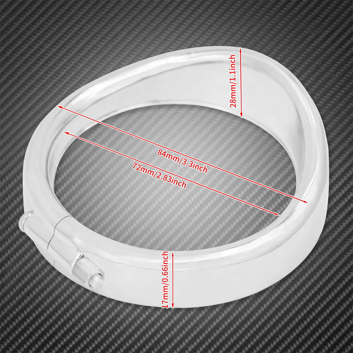 Anneaux de Finition Type Visière pour Clignotants Plats (2 pièces) - Harley-Davidson Touring, Softail FL, Road King – photo 4/8