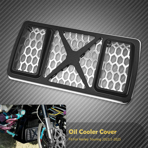 Grille protectrice de radiateur d'huile en aluminium - Harley Touring Road Street Electra Glide Ultra Limited FLH 2023.5-2025 – photo 7/12