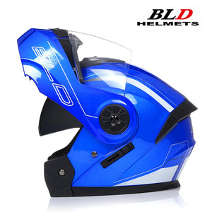 Casque moto modulable double visière, vue de trois quarts - vue 7
