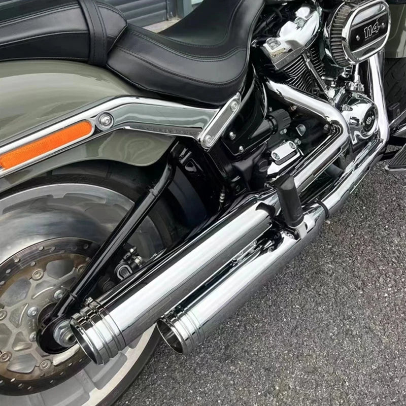 Embout d'Échappement (Silencieux) Chrome ou Noir - Harley-Davidson Softail 2018 et plus récent – photo 3/8