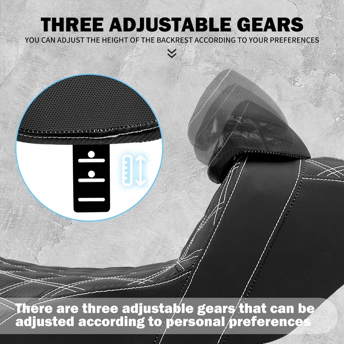 Selle Biplace à Piqûres Losange (Lattice Stitch) - Harley-Davidson Touring 2009-2025 – photo 4/12