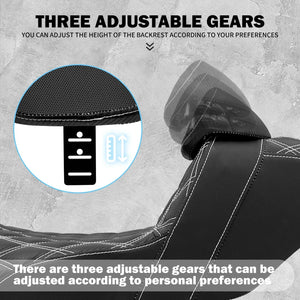 Selle Biplace à Piqûres Losange (Lattice Stitch) - Harley-Davidson Touring 2009-2025 – photo 4/12