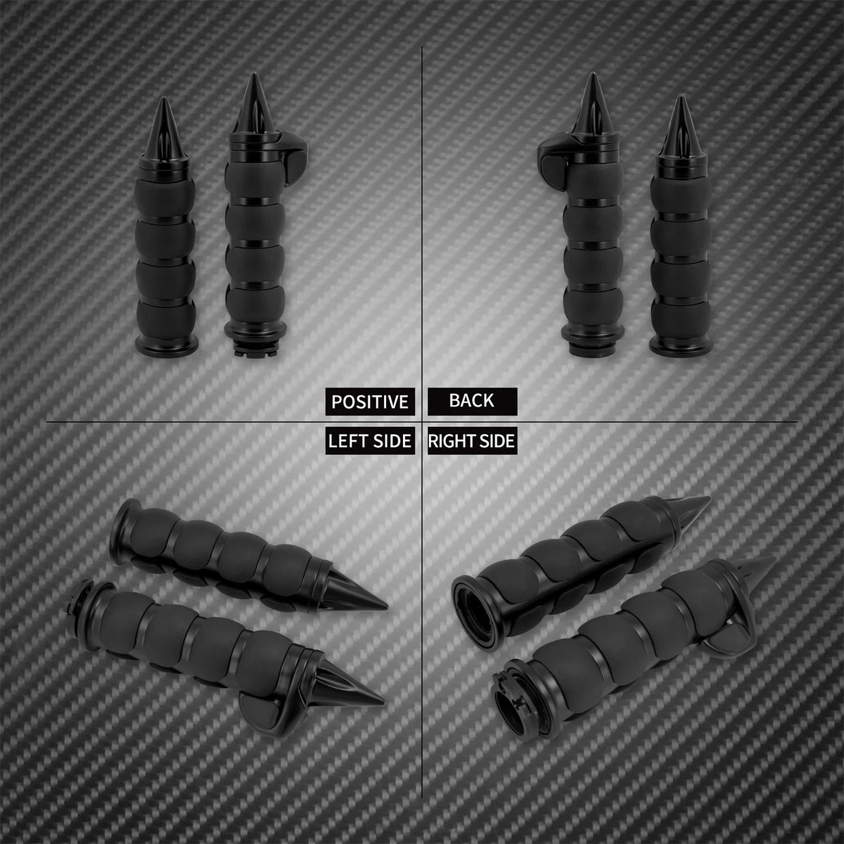 Poignées de guidon 25mm (1 pouce) en aluminium pour Harley-Davidson Touring, Softail, Sportster, Dyna – photo 4/18
