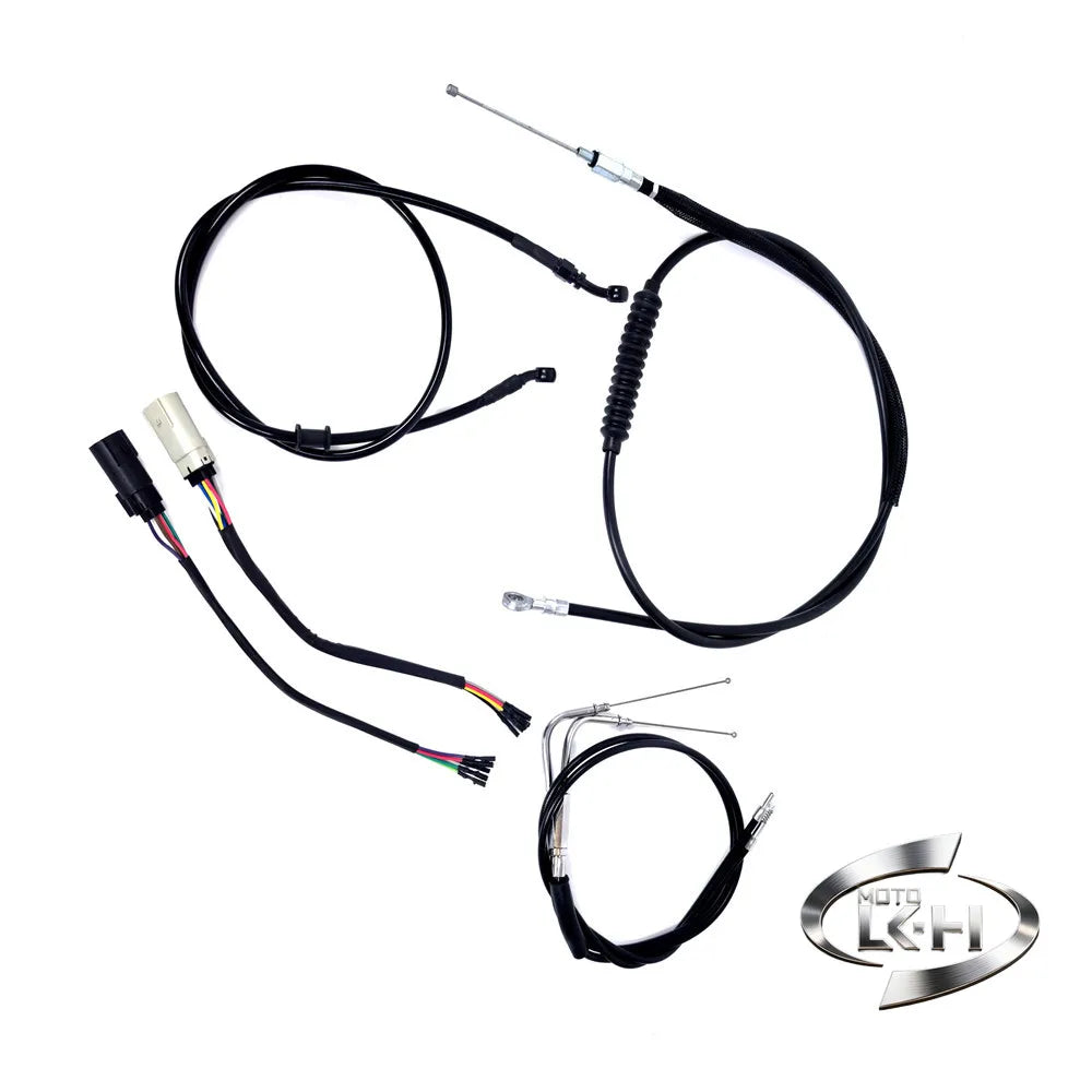 Kit de durite d'embrayage et de frein d'extension 10-18 pouces pour Harley-Davidson Sportster XL883, Iron XL1200, Forty Eight, 72V 2007-2024 – photo 3/20