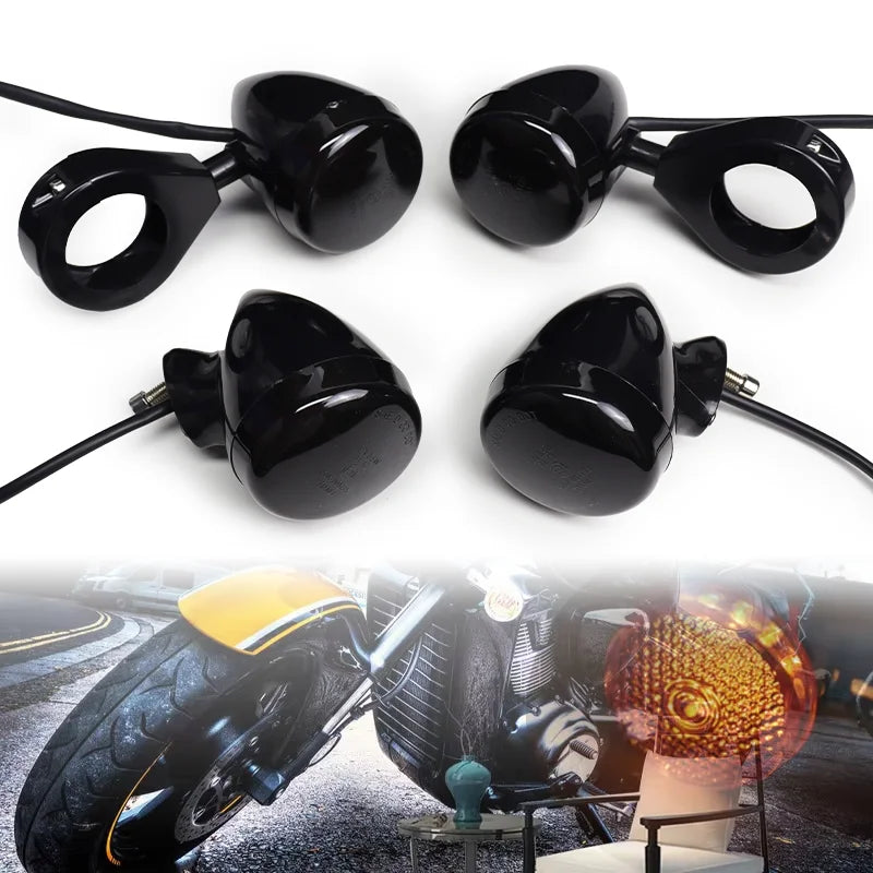 Clignotants LED à collier de fourche pour Harley - vue 5