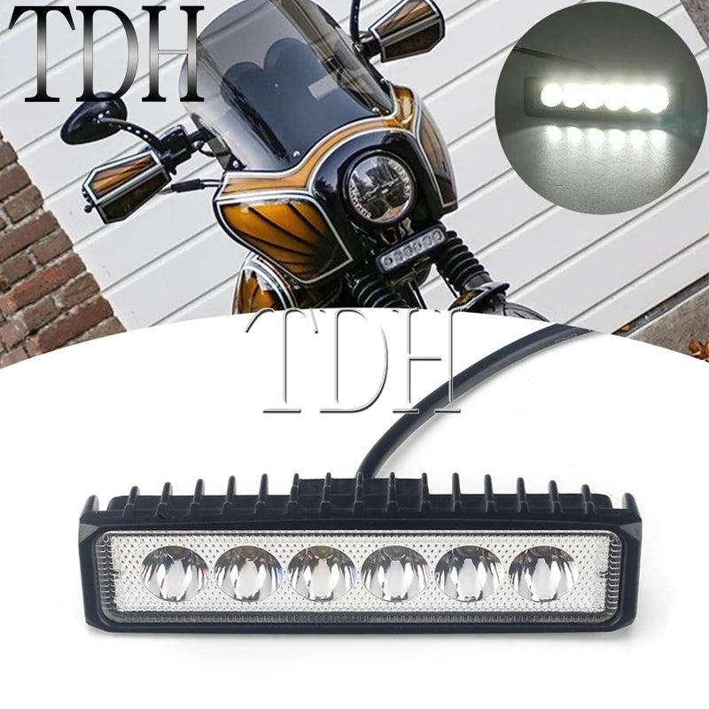 Phare LED 5,75 pouces et barre LED pour Harley Dyna - vue 2
