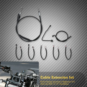 Kit d'extension de câbles guidon (accélérateur, embrayage, frein) - Harley Sportster S Nightster 975 2022 et + – photo 8/8
