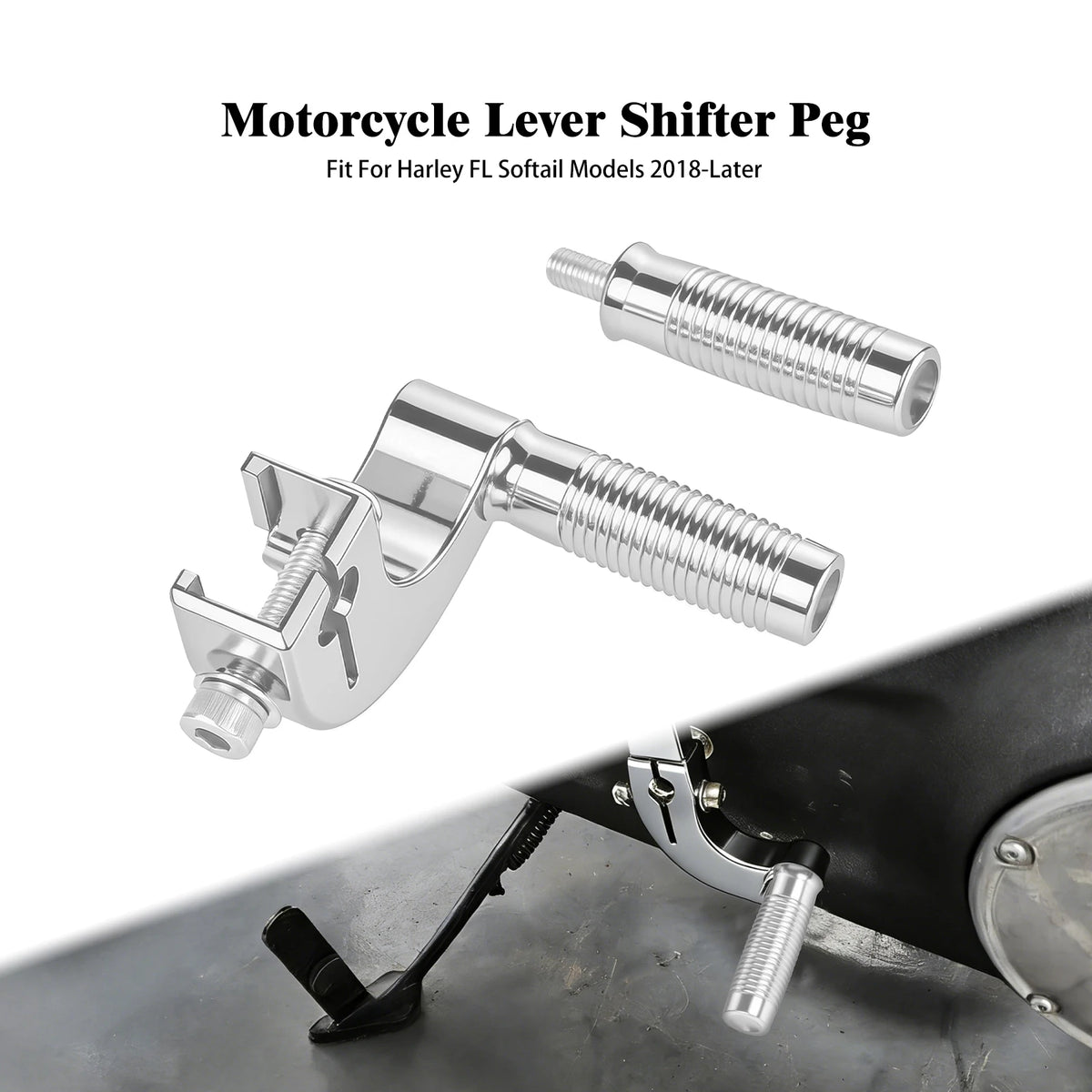 Levier de sélecteur de vitesse en aluminium pour Harley-Davidson Softail - vue 14