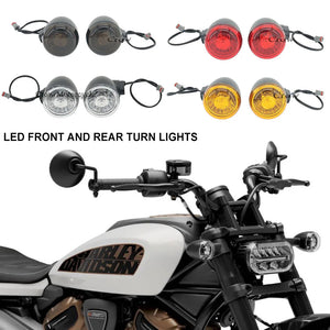 Clignotant LED ambre monté sur une Harley-Davidson Sportster S - vue 1