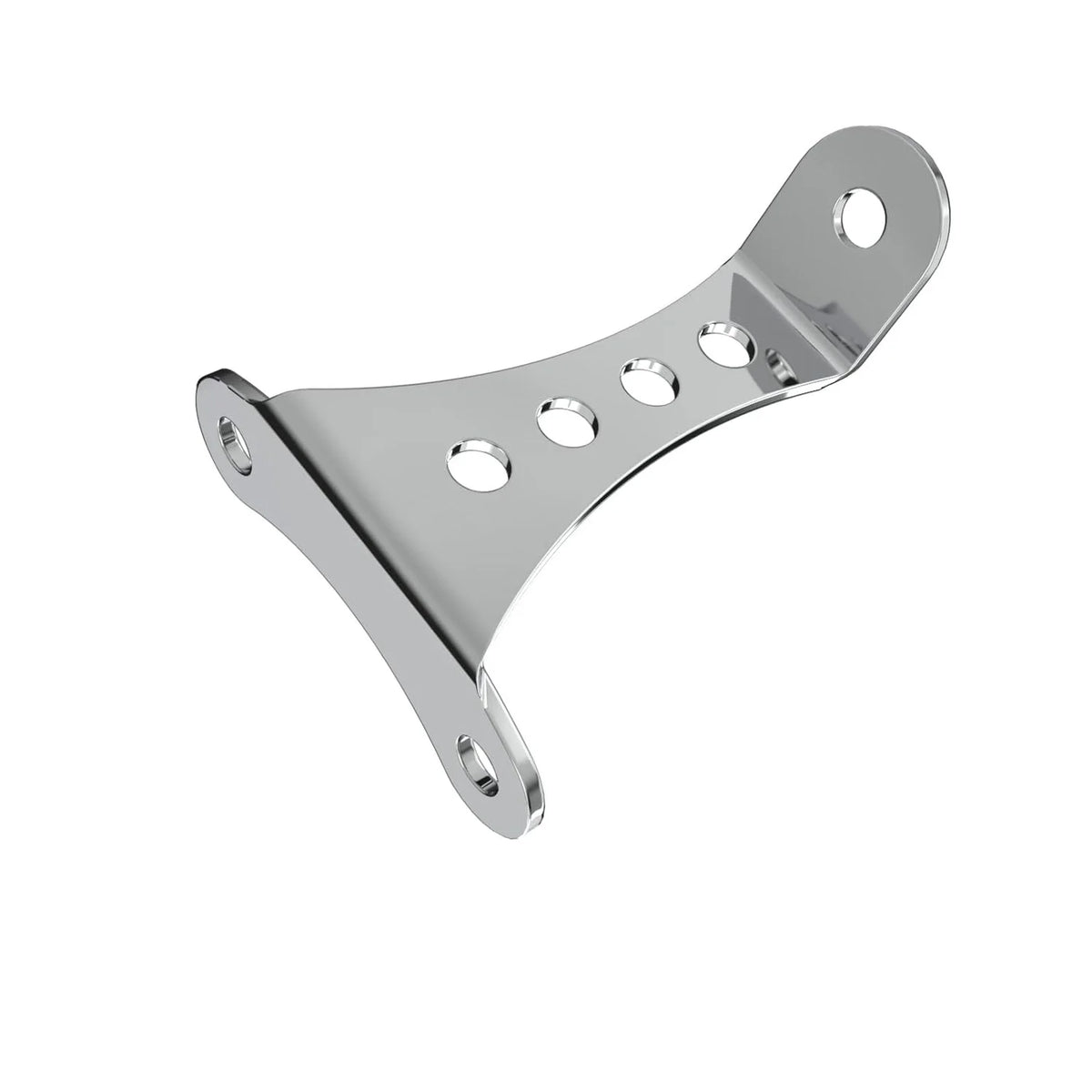 Support de phare bas chromé pour Harley Sportster et Big Twin - vue 3