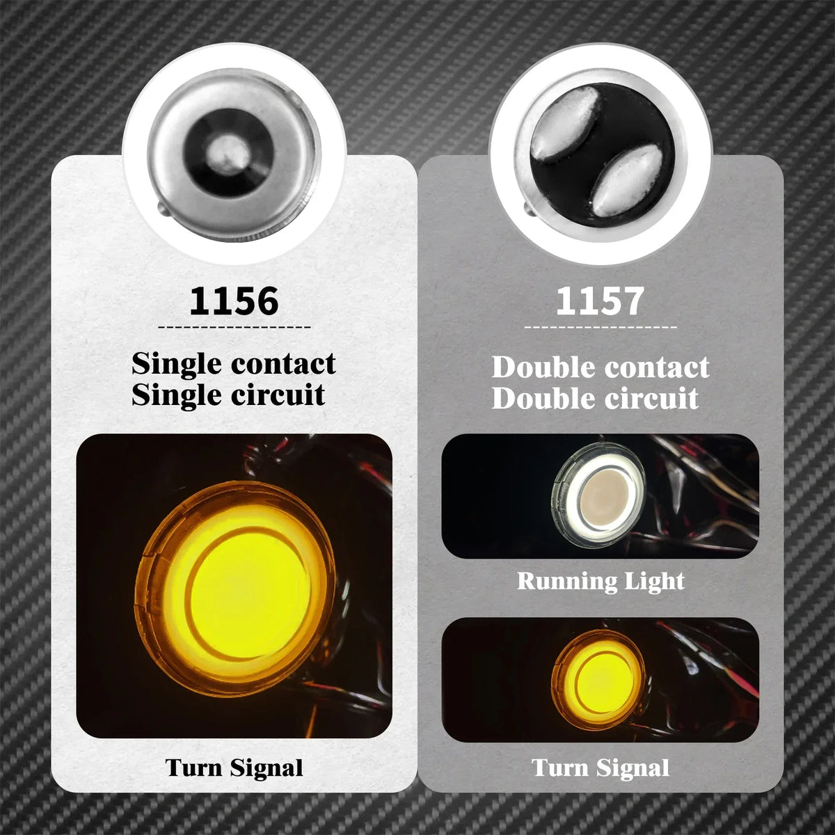 Kit de conversion clignotants LED style bullet 1156/1157 pour Harley Sportster, Touring, Breakout, Fat Boy, Softail - vue 6
