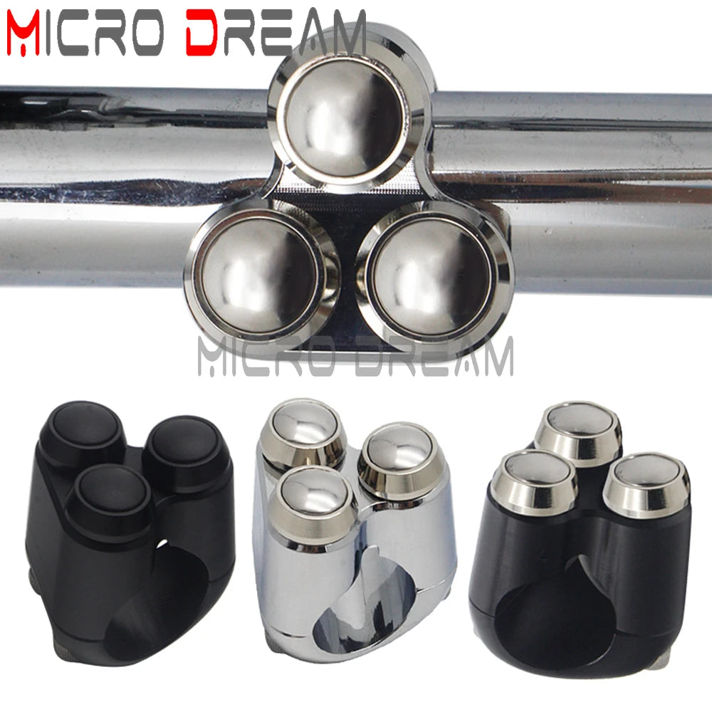 Commodo de guidon à boutons pour Harley - vue 2