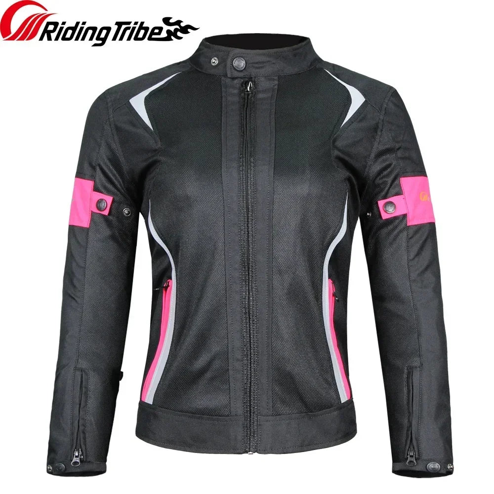 Blouson moto femme d'hiver avec doublure polaire - vue 7