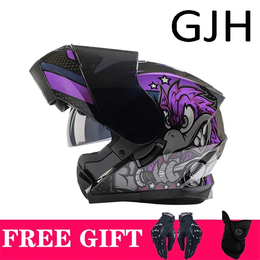 Casque moto modulable style adventure noir - vue 8