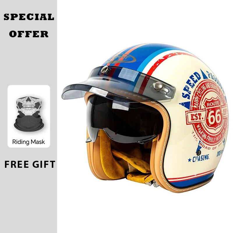 Casque jet moto noir à visage ouvert - vue de trois quarts - vue 4