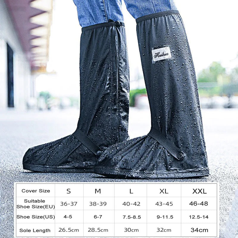 Couvre-bottes moto imperméable réfléchissant - vue 7