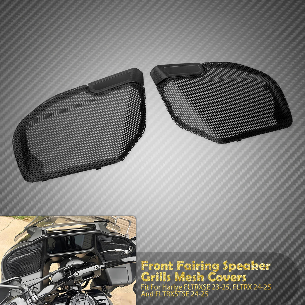 Grilles de haut-parleurs de carénage avant pour Harley-Davidson Touring CVO Road Glide, FLTRX 2023-2025 – photo 7/7