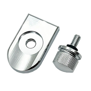 Cache de vis de fixation de selle en aluminium sur une Harley-Davidson - vue 14