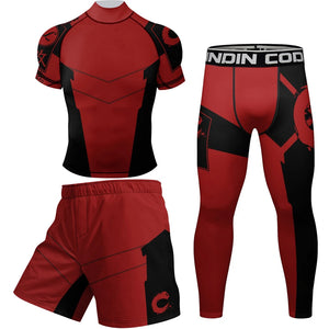 Ensemble compression rashguard + short MMA - vue 8