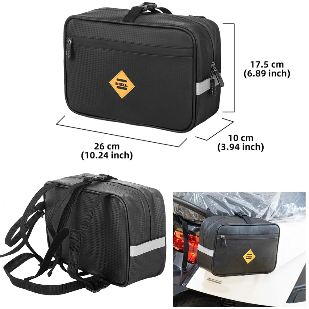 Sacoche arrière noire pour porte-bagages - vue 9
