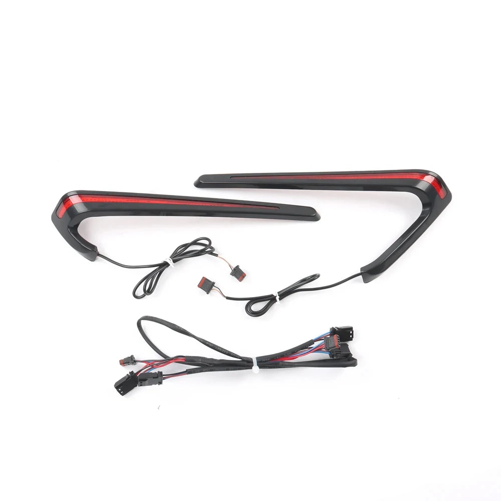 Feux LED de sacoches arrière « Tracer », rouge/fumé - Harley-Davidson Softail Low Rider ST 2022-2024 – photo 6/6
